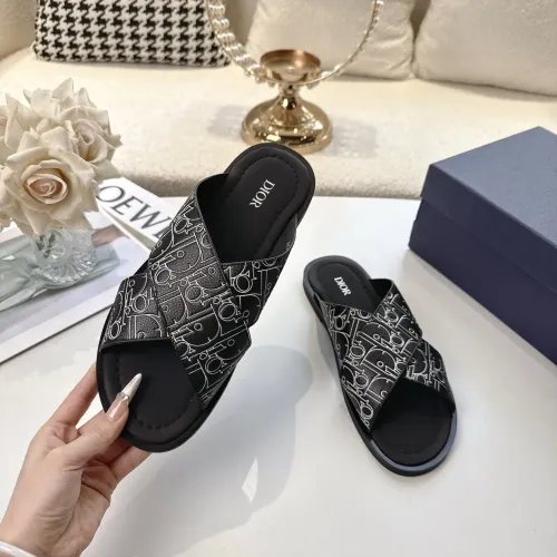 Replica Christian Dior Slippers For Men #1417776 $85.00 USD for Wholesale