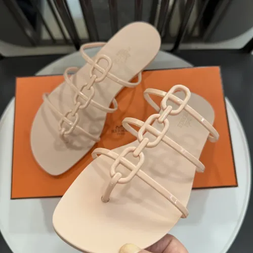 Replica Hermes Slippers For Women #1417796 $52.00 USD for Wholesale