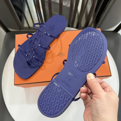 Replica Hermes Slippers For Women #1417799 $52.00 USD for Wholesale