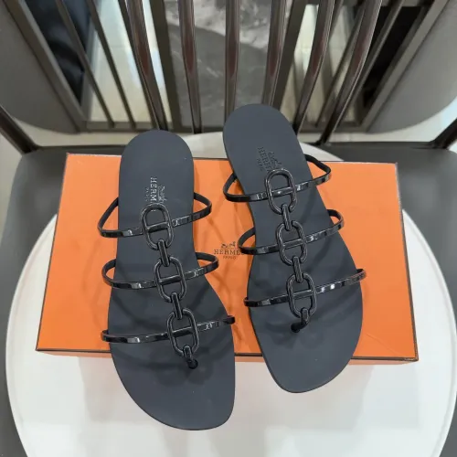 Replica Hermes Slippers For Women #1417800 $52.00 USD for Wholesale