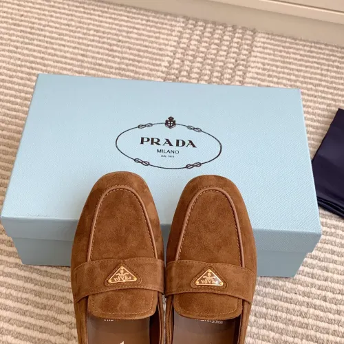 Replica Prada Leather Shoes For Men #1417850 $105.00 USD for Wholesale