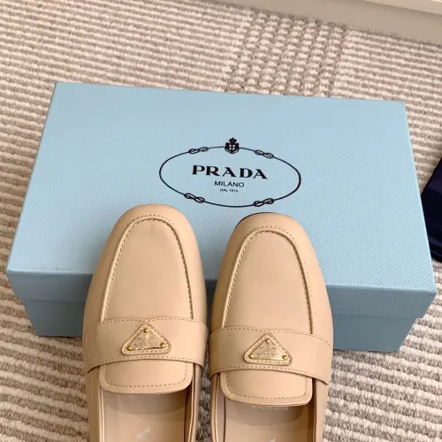 Replica Prada Leather Shoes For Women #1417853 $105.00 USD for Wholesale