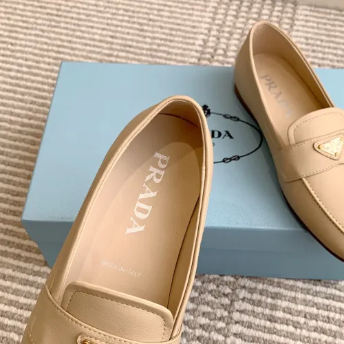 Replica Prada Leather Shoes For Women #1417853 $105.00 USD for Wholesale