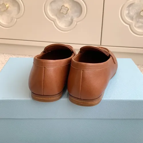 Replica Prada Leather Shoes For Women #1417855 $105.00 USD for Wholesale