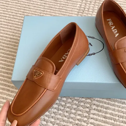 Prada Leather Shoes For Men #1417856 $105.00 USD, Wholesale Replica Prada Leather Shoes