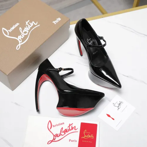 Replica Christian Louboutin High-heeled shoes For Women #1417940 $128.00 USD for Wholesale