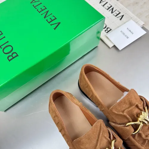 Replica Bottega Veneta BV Leather Shoes For Women #1418068 $140.00 USD for Wholesale