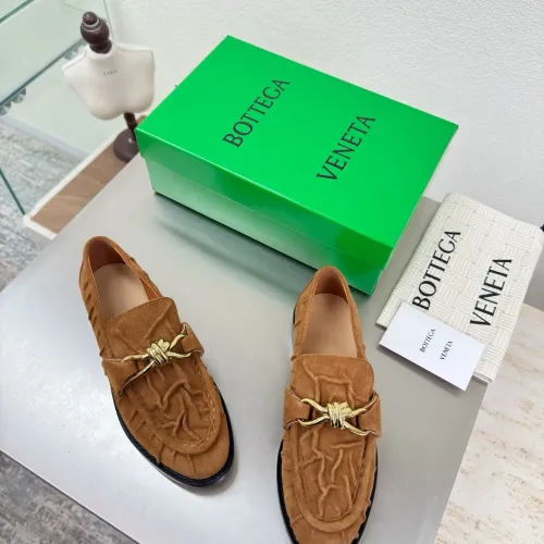 Replica Bottega Veneta BV Leather Shoes For Women #1418068 $140.00 USD for Wholesale