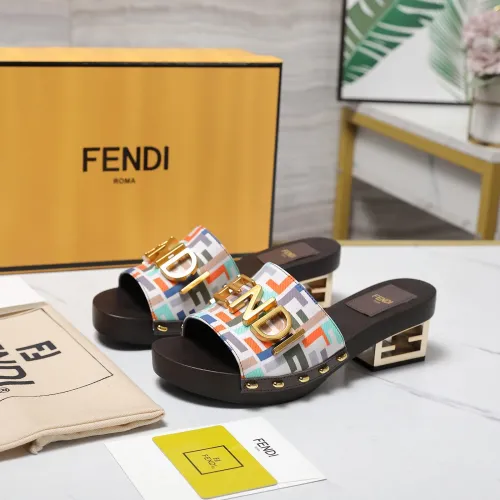 Fendi Slippers For Women #1418123 $155.00 USD, Wholesale Replica Fendi Slippers