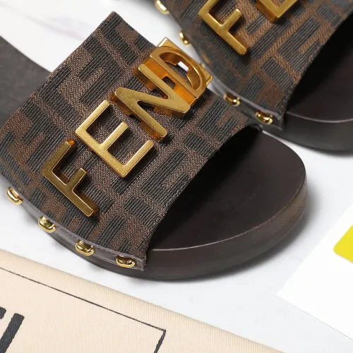 Replica Fendi Slippers For Women #1418125 $155.00 USD for Wholesale