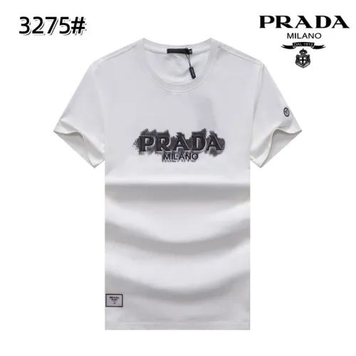 Prada T-Shirts Short Sleeved For Men #1418256 $27.00 USD, Wholesale Replica Prada T-Shirts