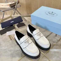 $100.00 USD Prada Leather Shoes For Women #1408699