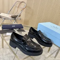 $100.00 USD Prada Leather Shoes For Women #1408703