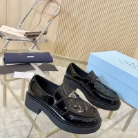 $100.00 USD Prada Leather Shoes For Women #1408705