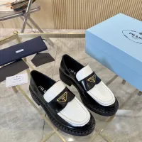 $100.00 USD Prada Leather Shoes For Women #1408707