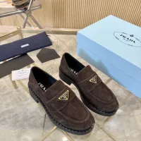 $105.00 USD Prada Leather Shoes For Men #1408708