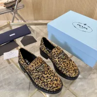 $105.00 USD Prada Leather Shoes For Men #1408712