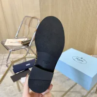 $100.00 USD Prada Leather Shoes For Women #1408713