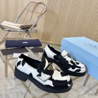 $100.00 USD Prada Leather Shoes For Women #1408715