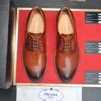 $98.00 USD Prada Leather Shoes For Men #1408716
