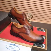 $98.00 USD Prada Leather Shoes For Men #1408716