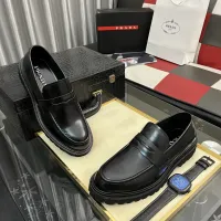 $115.00 USD Prada Leather Shoes For Men #1408770