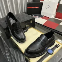 $115.00 USD Prada Leather Shoes For Men #1408771
