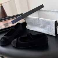 $102.00 USD Chanel Flat Shoes For Women #1408906