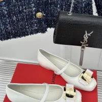 $102.00 USD Salvatore Ferragamo Flat Shoes For Women #1408907