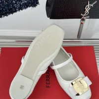 $102.00 USD Salvatore Ferragamo Flat Shoes For Women #1408907