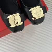 $102.00 USD Salvatore Ferragamo Flat Shoes For Women #1408908