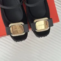 $105.00 USD Salvatore Ferragamo Flat Shoes For Women #1408920