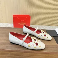 $105.00 USD Valentino Flat Shoes For Women #1409206