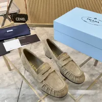 $102.00 USD Prada Leather Shoes For Women #1409383