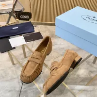 $102.00 USD Prada Leather Shoes For Women #1409384