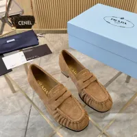 $102.00 USD Prada Leather Shoes For Women #1409384