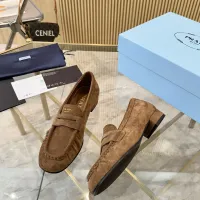 $102.00 USD Prada Leather Shoes For Women #1409385