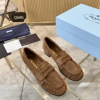 $102.00 USD Prada Leather Shoes For Women #1409385