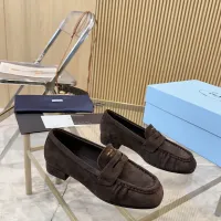 $102.00 USD Prada Leather Shoes For Women #1409386