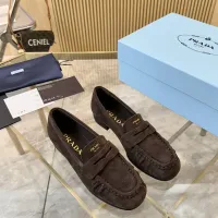 $102.00 USD Prada Leather Shoes For Women #1409386