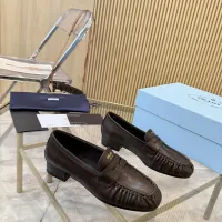 $102.00 USD Prada Leather Shoes For Women #1409388