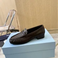 $102.00 USD Prada Leather Shoes For Women #1409388