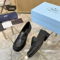 $102.00 USD Prada Leather Shoes For Women #1409389