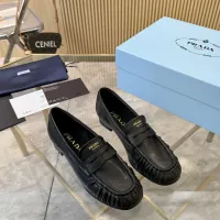 $102.00 USD Prada Leather Shoes For Women #1409389