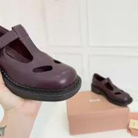 $102.00 USD MIU MIU Leather Shoes For Women #1409418