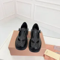 $102.00 USD MIU MIU Leather Shoes For Women #1409419