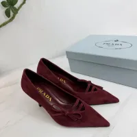 $102.00 USD Prada High-heeled Shoes For Women #1409431