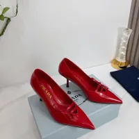 $102.00 USD Prada High-heeled Shoes For Women #1409436