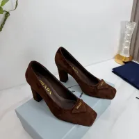 $102.00 USD Prada High-heeled Shoes For Women #1409444