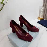 $102.00 USD Prada High-heeled Shoes For Women #1409445
